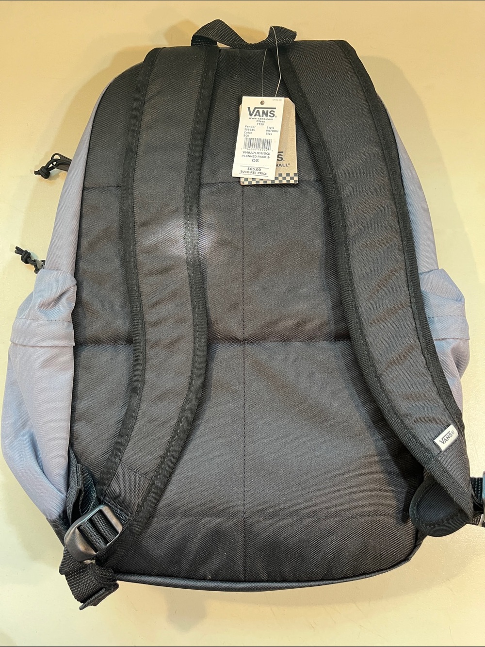 Vans Two-Tone Gray and Black Skate Backpack - Picture 2 of 4